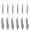 Silver, variant on 10pc Tibetan Style Alloy Bookmarks Silver Color Plated Lead Free and Cadmium Free 84x4x2mm Hole: 2mm