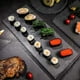 thumbnail image 3 of Plato de pizarra para queso Plato plano Plato occidental Cocina de estilo japonés Plato de piedra Bandeja para aperitivos de frutas y filetes, 3 of 5