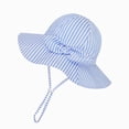 thumbnail image 2 of CAUYDY Toddler Sun Hat with Neck Flap UPF 50+ Adjustable 1T 2T 3T 4T 5T Baby Boys Girls Summer Beach Hat Kids Traveling Bucket Hat (Sizes 4-6 Years,Blue), 2 of 4