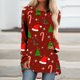 thumbnail image 1 of Puntoco Mujeres Casual Manga Larga Cuello Redondo tops Blusa Suelta Navidad Impreso Camisas Puntoco Puntoco-14, 1 of 5