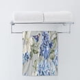 thumbnail image 2 of AOYEGO Blue Flower Hand Towels Green Leaf Spring Plant Flowers Hydrangea Hibiscus Iris Towel Highly Absorbent Soft Towel Kitchen Bath Decor for Women Men 15x30 Inch, 2 of 11