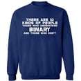 thumbnail image 2 of OXI Crewneck Sweatshirt - Understand Binary Math, Basic Casual Sweatshirts for Men's and Women Fleece Sweatshirt Long Sleeve - Navy Blue X-Large, 2 of 2