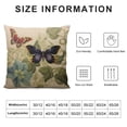 thumbnail image 6 of COMIO  Vintage Butterfly and Ivy Throw Pillow Cover French Country Decor  Decorative Cushion Case for Sofa Couch 2pc, 6 of 6