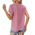 thumbnail image 2 of Giraffe Print Graphic Short Sleeve T-Shirt Plus Size Women Tops, 2 of 5