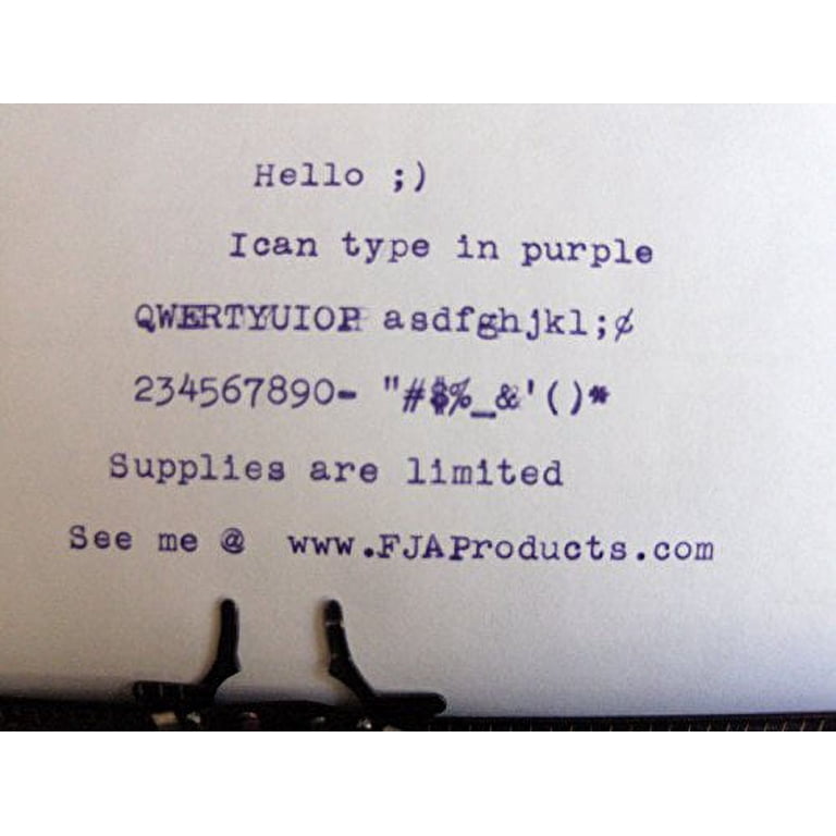 FJA Products Blue Ink Typewriter Ribbon For Olivetti STUDIO 44 - Genuine, Made In USA