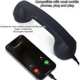 thumbnail image 5 of Retro Phone Handset: Type-C Wired Landline-Style Receiver for Mobile Phones | For Video Conferences, Calls & Meetings(Red Type-C  1PCS), 5 of 7