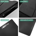thumbnail image 3 of shiyou-Portfolio Folder Binder-Business Leather A4 Padfolio Portfolio, Durable and Lightweight Conference Interview Resume Document Binder Organizer with Card Holder Writing Pad, Brown, 3 of 4