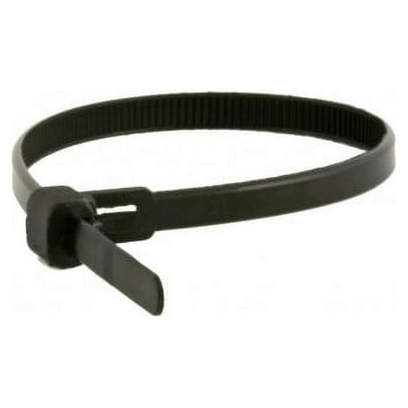 Topzone Releasable Cable Ties, 12 inch Black 50lb Reusable Nylon 30 Pieces 30 Pack
