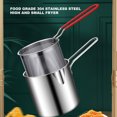thumbnail image 4 of Stainless Steel Fryer Pan, Durable Material, Oil Saving Design, Small and Portable, Multifunctional Use, Practical and Efficient, Deep Fryer Pan for Frying, 4 of 8