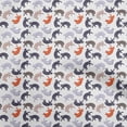 thumbnail image 1 of oneOone Cotton Poplin Red Fabric Animal Cat Sewing Material Print Fabric By The Yard 56 Inch Wide, 1 of 4