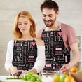 thumbnail image 3 of Pink Breast Cancer Awareness Apron-Garden Aprons for Women with Pockets-Cotton Linen Waterproof Kitchen Cooking Gardening Aprons Adjustable for Kitchen,Cooking,BBQ and Salon 32"x27", 3 of 7
