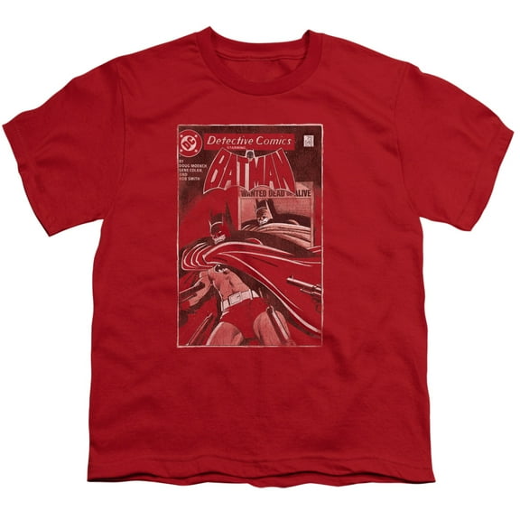 Batman Men's  Doa Cover T-shirt Red