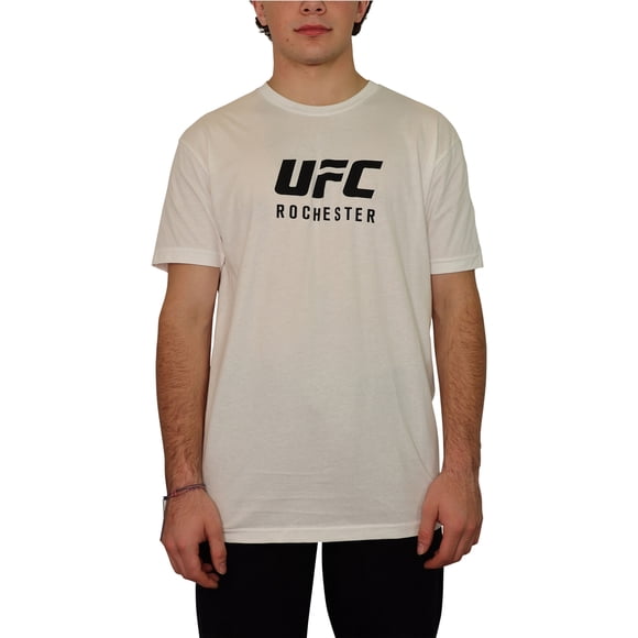 UFC Hombres Dos Anjos Vs Lee Camiseta gráfica blanca 2XL, Blanco, XX-Large