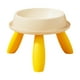 thumbnail image 1 of Tazón de gato con soporte de comida y agua Tazón de comida de comida de gato recipiente de bocadillo para perros pequeños suministros Beige y amarillo, 1 of 8