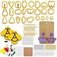 thumbnail image 1 of MesaSe 193 Pcs Polymer Clay Cutters Set Plastic Clay Earring Cutters with Earring Hooks and Jump Rings Accessories Reusable DIY Polymer Clay Jewelry Craft Making Kit for Kids Gift, 1 of 11