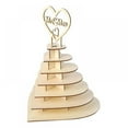 thumbnail image 2 of Wooden Display Rack for Wedding Party Chocolate Home Crafts Decoration Heart Shaped Cupcake Stand Buffet Table Dessert Holder, 2 of 7