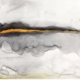 thumbnail image 2 of Atelier B Art Studio 12x12 White Modern Wood Framed Museum Art Print Titled - GOLD STRIPE ABSTRACT, 2 of 4