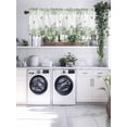 thumbnail image 2 of Watercolor Hummingbird Leaf Kitchen Valances for Windows Green White Valance Curtains&nbsp; for Kitchen /Living Room/Bedroom/ Bathroom Decor, 54"x18 " ,Rod Pocket 1 Panel,, 2 of 7