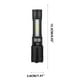 thumbnail image 2 of Linterna digital recargable - alcance de 500 m, luz fuerte de 10W, zoom telescópico, carga rápida tipo C, plástico ABS, batería de 800mAh, 2 of 2