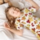 thumbnail image 3 of Balery Autumn Leaves 1 Conjunto de Pijama Infantil de Manga Corta con Estampado – Ropa de Dormir de Algodón Suave-3X-Large, 3 of 3