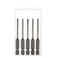 thumbnail image 5 of Unique Bargains 5pack Titanium Masonry Drill Bit, 3mm Concrete Drill Bits Triangle Drill Bit with 1/4' Hex Shank, 5 of 6