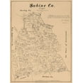 thumbnail image 2 of Walsh 15x18 White Modern Wood Framed Museum Art Print Titled - Sabine County Texas - Walsh 1879, 2 of 4