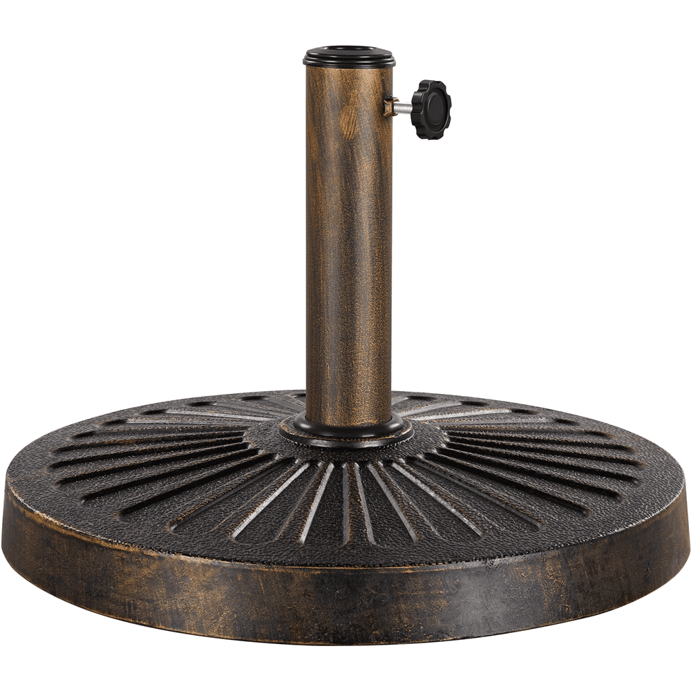 Renwick 18" Outdoor Patio Market Umbrella Base, Bronze