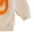 thumbnail image 5 of Gerichy Toddler Baby Girl Boy Halloween Outfit Pumpkin Embroidery Knit Sweater Sweatshirt Top Fall Winter Clothes 12M-5T, 5 of 7