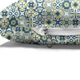 thumbnail image 4 of Ethnic Pet Bed, Traditional Moroccan Mosaic Portuguese European Medieval Pattern, Chew Resistant Pad for Dogs and Cats Cushion with Removable Cover, 24" x 39", Blue Yellow White, by Ambesonne, 4 of 4