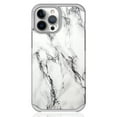 thumbnail image 5 of iPhone 13 Case, Rosebono Slim Hybrid Shockproof Hard Cover Graphic Fashion Colorful Skin Cover Armor Case for iPhone 13 6.1" (White Marble), 5 of 5