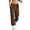 Brown sweatpants women, variant on Nfurl Womens Cargo Sweatpants Pockets Elastic Waist Drawstring Cuffed Bottoms Jogging Pants Low Rise Sweat Pants Comfy Workout Casual Sweatpant Navy,XXXL