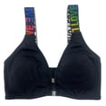 thumbnail image 3 of Everyday Wear Front-Closure Bralette with Lettered Straps and Adjustable Support for Comfort and Everyday Use, 3 of 5