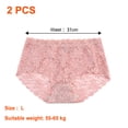thumbnail image 2 of 2 piezas de ropa interior Sexy para mujer, bragas de encaje, bragas de cintura alta para mujer, 2 of 5