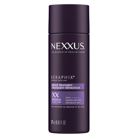 Nexxus Keraphix Damage Repair Pre-Wash Treatment Cream for Damaged Hair With Keratin Protein & Black Rice 6 oz