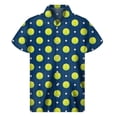 thumbnail image 3 of Camisas hawaianas con estampado 3D creativo de pelotas de tenis para hombre, camisetas de manga corta a la moda de verano, camisas de playa, blusas con solapa, 3 of 5
