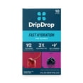 thumbnail image 2 of DripDrop Classic Fast Hydration - Cherry and Berry Electrolyte Powder Drink Mix, 0.35 oz, 10 Count, 2 of 5