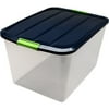 Iris 60-Quart Navy Storage Bin, Set of 6