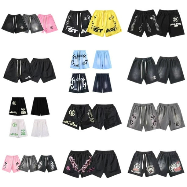 2025 trendy hellstar Hell star wash high quality casual shorts for