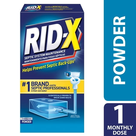 RID-X Septic Treatment, 1 Month Supply Of Powder, 9.8oz