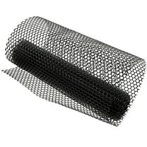 ROSENICE Garden Wire Mesh 1 Roll 117.90X15.72X0.08in Black Plastic Hexagonal for Fencing