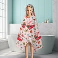 thumbnail image 6 of Pink Christmas Red Truck and Snowman Pattern Hooded Bath Towel，50"x30" for Ages 3 To 12 Kids, Quick Dry Lightweight Soft Microfiber Hood Beach Towel Cover Up for Kids, 6 of 7