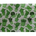 thumbnail image 5 of oneOone Georgette Viscose Green Fabric Cactus Sewing Craft Projects Fabric Prints By Yard 42 Inch Wide, 5 of 5