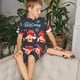 thumbnail image 4 of Balery Three Cute Christmas Gnomes Conjunto de Pijama Infantil de Manga Corta con Estampado – Ropa de Dormir de Algodón Suave-Small, 4 of 6
