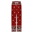 thumbnail image 4 of Bandana Pattern Pajamas For Women Loose Retro Night Pajama Pants Comfortable Sleepwear Bottoms Homewear, 4 of 6