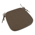 thumbnail image 1 of Cojín para silla de comedor, funda de lino extraíble y lavable, multiusos. Marrón claro, 1 of 8
