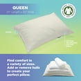 thumbnail image 4 of Buckwheat 20X30" Queen Bed Pillow - ECO Organic Cotton Fabric Soft Pillow for Sleep - Made in USA, 4 of 11