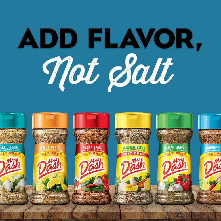 Dash Products - Salt Substitutes, Salt-Free Spices, Salt-Free Seasonings