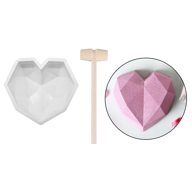 Moldes para tartas de silicona con forma de corazón BLESIY 20x15,5 cm