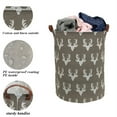 thumbnail image 6 of HowarmerCanvas Laundry Basket with Handles, Deer Pattern, 6 of 8