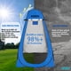 thumbnail image 3 of Tienda de campaña Aosion, plegable, privada, impermeable, 193 x 102 cm, azul, 3 of 6
